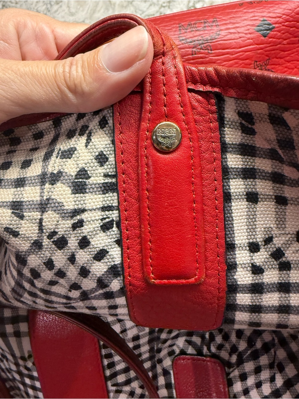 MCM Visetos Liz Reversible Shopper Tote - Picture 16 of 16
